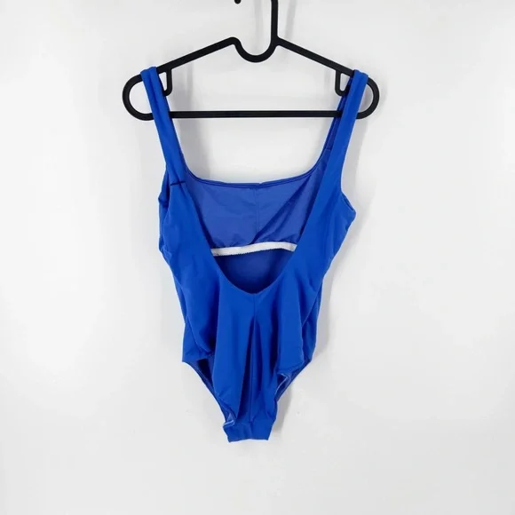✅ Polo‎ RALPH LAUREN ROYAL Blue One Piece Swimsuit WITH YELLOW HORSE SIZE SMALL - Picture 6 of 7